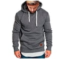 thumbnail image 1 of Kcodviy Mens Casual Hoodie Splicing Oversize Hoodies Sweatshirt Men Large Size Sweater Cookies Hoodie Rose Hoodie Note Hoodie Sweatshirt Dress Men Hoodie, 1 of 5