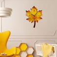 thumbnail image 4 of simhoa 30cm large modern unique leaves wall clock, battery operated wall clock, bedroom Maple Leaf, 4 of 7