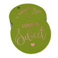 thumbnail image 1 of Inkdotpot Real Rose Gold Foil Love Is Sweet Wedding Tags Favor Hang Paper Tags 50 Pieces, 1 of 1