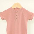 thumbnail image 4 of Timegard Baby Clothes Newborn Infant Ribbed Short Sleeve Rompers Onesie Summer Comfy Toddler Clothing, 4 of 5