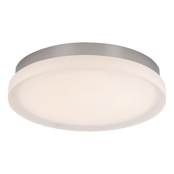 WAC Lighting Tranche 11 Pouces DEL 2700K Rond Aluminium Encastré en Nickel Brossé