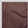 thumbnail image 3 of oneOone Cotton Cambric Fabric Diamond & Swirl Ikat Printed Craft Fabric BTY 56 Inch Wide, 3 of 4
