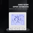 thumbnail image 2 of Home Smart Thermostat with WiFi, Voice Control, App Programmable Temperature Control, IP20 Protection, 24-Hour On/Off Timer, Suitable for 16A Electric Floor Heating, Compatible with Amazon and Google, 2 of 8