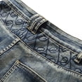 thumbnail image 4 of Camouflage Shorts for Men Mens High-end Ripped Personality Camouflage Stitching Trend Denim Shorts, 4 of 8