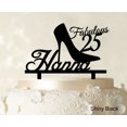 thumbnail image 1 of Custom Birthday Cake Topper Personalized Shiny Black Cake Topper Color Option Available 5-7 Inches Wide, 1 of 1