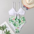 thumbnail image 4 of Womens High Waisted Bikini Set Tie Knot High Waisted Two Piece Swimsuits Bathing Suits, 4 of 5
