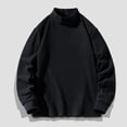 thumbnail image 2 of Timegard Fall Tops for Men High Neck Thermal Underwear Solid Color Comfy Pullover Casual Long Sleeve Tops, 2 of 7