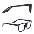 thumbnail image 2 of Blue Light Blocking Glasses Square Computer Eyewear Clear Lens Eyeglasses Frame - Black, 2 of 6