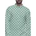 thumbnail image 4 of Atasi Cotton Slub Printed Fashion For Men Asymmetric Button Down Kurta For Men, 4 of 5