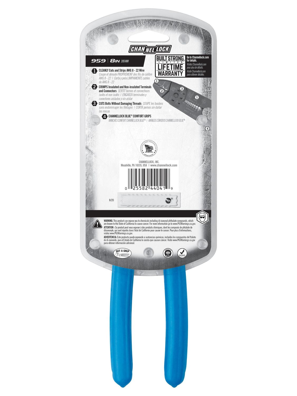 CHANNELLOCK 8" Wire Stripper
