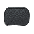 thumbnail image 1 of Equate Beauty Cosmetic Bag - Quilted Triangle Upright Double Zip Case, 1 of 7