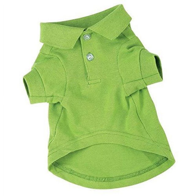 POLO DOG SHIRT Preppy Button Down Cotton Shirts for Dogs 5 Colors To Choose From(Medium - 16" Nautical Blue)