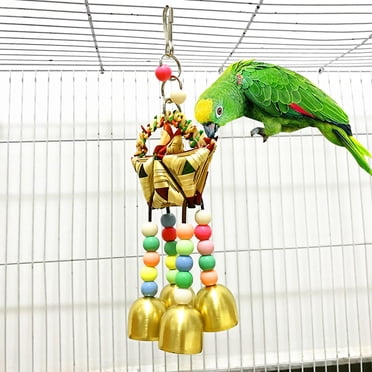 Agiferg Pet Bird Toys Swing Chewing Bell Playground Macaw Cockatoos Birds Hanging Toys