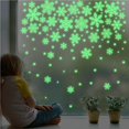 thumbnail image 3 of tredstone Glow in The Dark Christmas Snowflake Sticker Xmas Self-Adhesive PVC Wall Decals Stickers Luminous Stickers for Wall Door Window Ceiling, 3 of 8