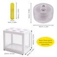 thumbnail image 3 of Labymos Mini Aquariums Rangée Aquarium Empilables Réservoirs Anti-Fourmis Mini Boîte à Reptiles Rangée, 3 of 7