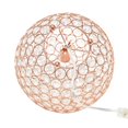 thumbnail image 2 of Elegant Designs Elipse 10 Inch Crystal Ball Sequin Table Lamp, 2 of 9