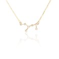 thumbnail image 1 of Ins Constellations Theme Friendship Necklace Rhinestone Comfortable Delicate with Display Card Pendant for Lover Festival Gifts Virgo gold, 1 of 6