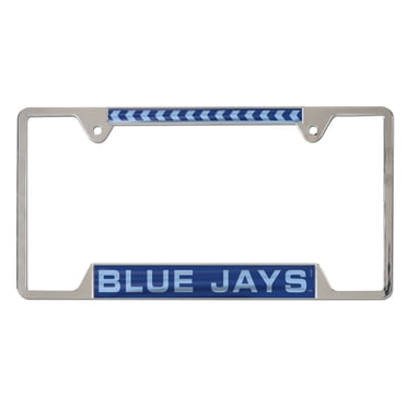 Cadre de plaque d'immatriculation en métal incrusté 4 languettes Wincraft Toronto Blue Jays