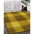 thumbnail image 3 of Ahgly Company Tapis d'Intérieur Lavables en Machine à l'Aide d'Un Rectangle de Transition Brun Bronze Foncé, 2' x 4', 3 of 7