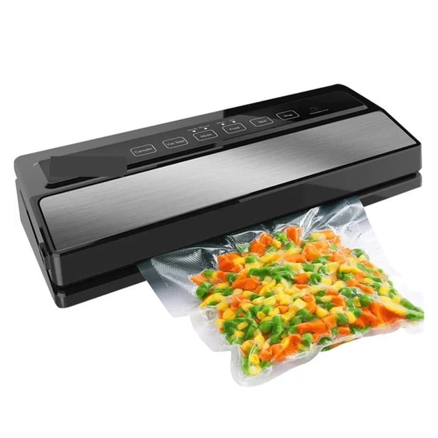 110W Vacuum Sealing Machine Home Best Vacuum Sealer Fresh Packaging Machine Food Saver Vacuum Packer Include 5Pcs Bags Free