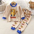 thumbnail image 2 of Pisexur Tenue d'Automne pour Bébé Fille Garçon, Ensemble de Pyjama pour Tout-Petits Garçons Filles, Mode Décontractée, Floral, Col Rond, Manches Longues, Chandail à Enfiler et Pantalon, Tenue de Nuit, Ensemble 2 Pcs pour Enfants, 3 Mois à 6 Ans, 2 of 3