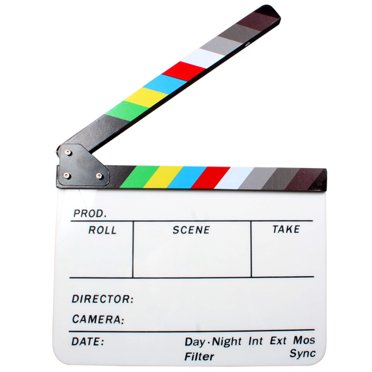 Mistaha Acrylic Clapboard Dry Erase Director Film Movie Clapper Board Slate 9.6 * 11.7in
