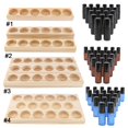 thumbnail image 4 of Milaget Handmade Wooden Essential Oil Displaying Storage Organizer Rack Stand Holder for 6 Slots, 4 of 9