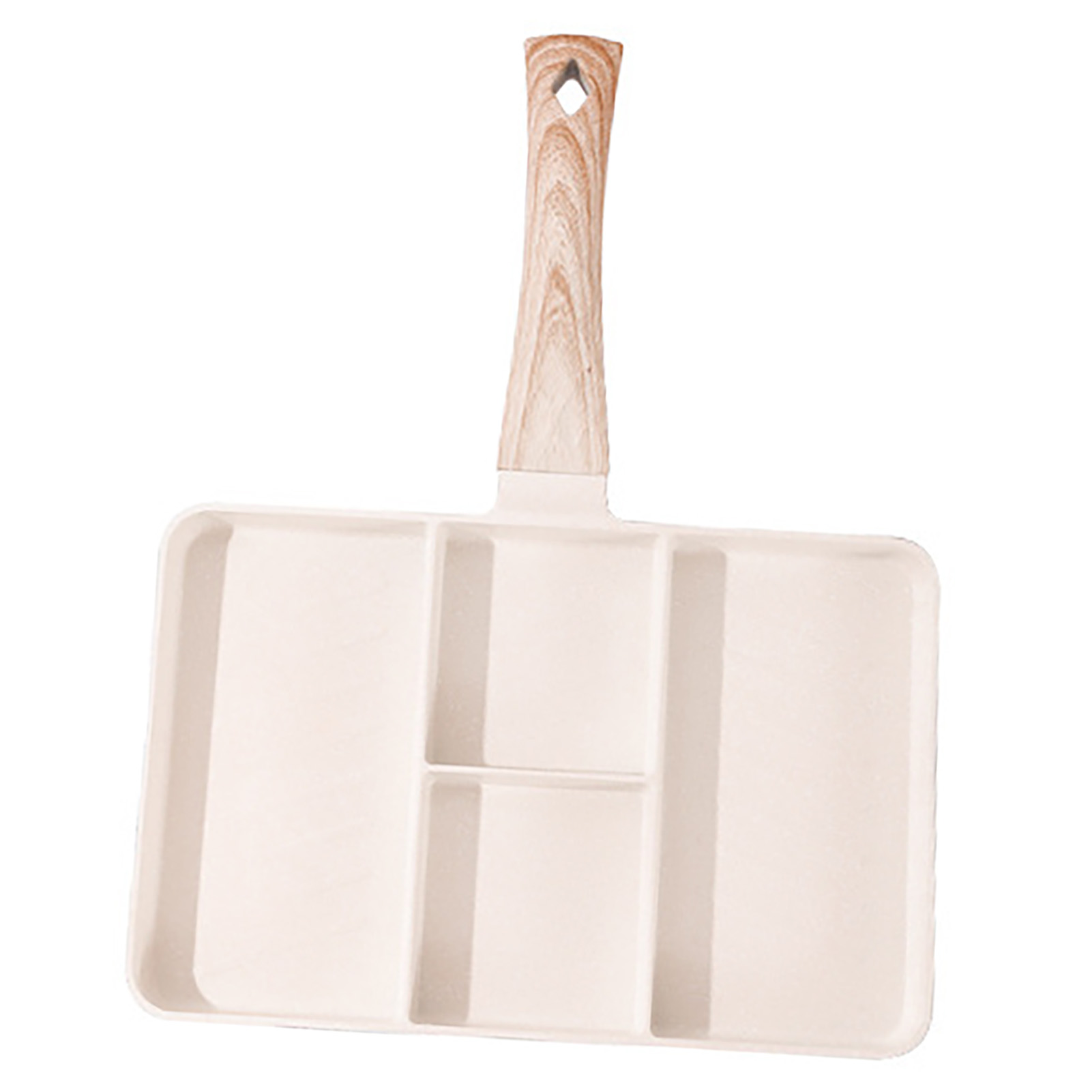 Grill Pans, Maifan Stone Coating Aluminum Non Stick Multifunctional 4 Section Breakfast Pan
