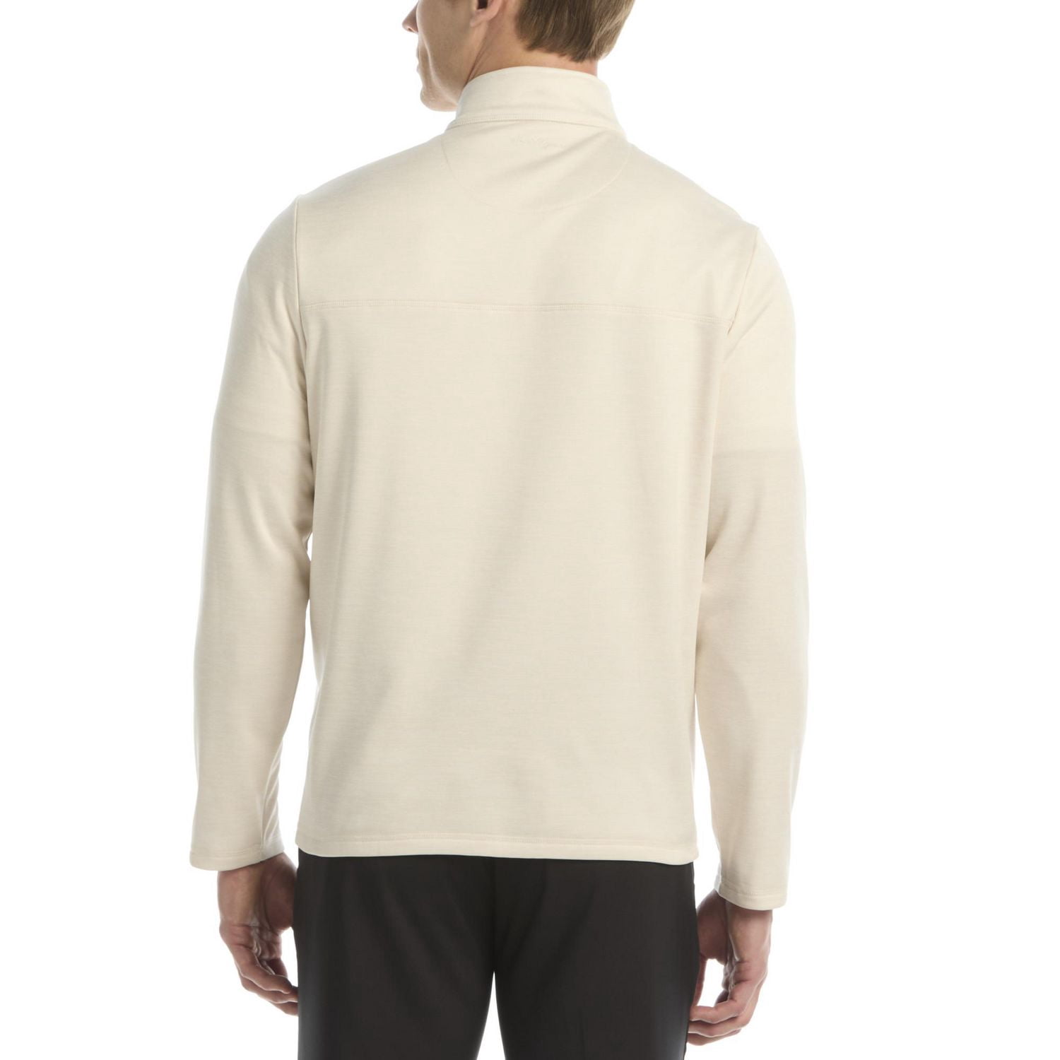 Pull de golf Ben Hogan Performance pour homme, manches longues, en polaire unie, avec fermeture éclair intégrale