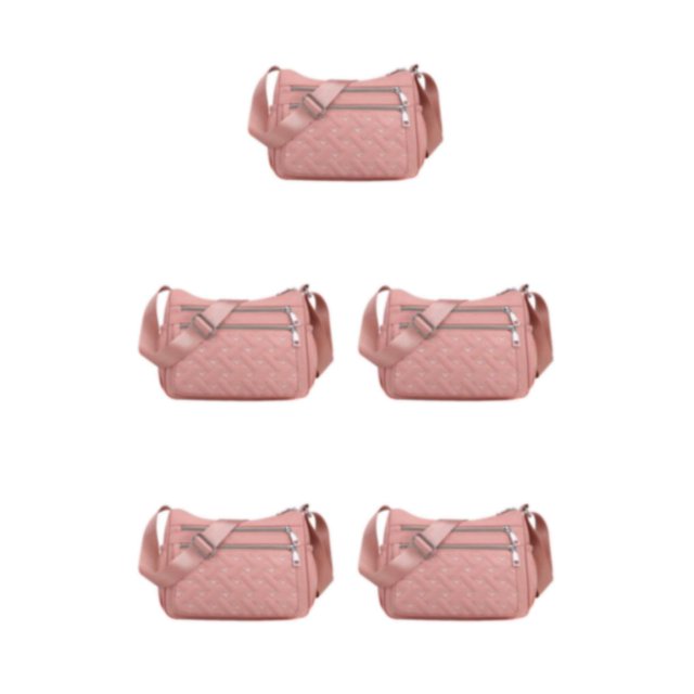 relayinert Premium Messenger Bag For Comfort And Style Premiun Crossbody Bag Large Capacity pink 5Set