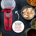 thumbnail image 3 of Starfrit Little Beaver Can Opener, Safe, Holds Lid and Leaves No Sharp Edges on Lid, Comfort Grip, 3-Year Warranty, Red, 3 of 8