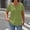 🔥 Green, variant on Sentmoon Shirt Women Peter Pan Collar Women Clothes Button Down Pleated Regular Fit Solid Color Breathable Cute Tops Delightful Hawaiian