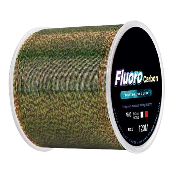 Ligne d'Appât de Pêche en Fluorocarbone 120 m 4,13-34,32 Lb Leader en Fibre de Carbone Ligne Souple
