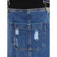 thumbnail image 4 of Robe Salopette en Denim Usé à Bretelles Ajustables pour Jeunes Femmes, 4 of 5