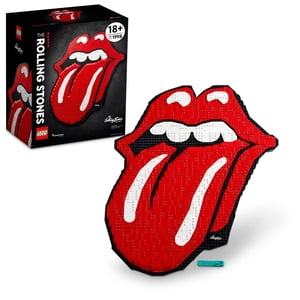 LEGO Art Les Rolling Stones 31206 Ensemble de bâtiments Logo Wall Décor pour adultes, Cadeau pour hommes, femmes, mari, épouse, fans de musique, DIY Maison ou bureau 3D Décoration, 60th Ensemble de collectionneurs anniversaires