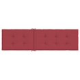 thumbnail image 3 of vidaXL Coussin de Chaise Longue Rouge Vin (75+105)x50x4 cm, 3 of 5