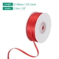 thumbnail image 2 of Unique Bargains Satin Ribbon, 1/8 Inch x 100 Yards Red Double Face Polyester Satin Ribbon for Gift Wrapping, Bouquet, 2 of 7