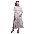 thumbnail image 1 of Bimba Robe de Plage Longue Maxi d'Été Boho Gitane Imprimée Teinture sur Nœuds pour Femmes à Smocks - XX-Grand, 1 of 5