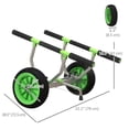 thumbnail image 2 of Soozier Kayak Cart with Adjustable Width and Large Wheels, Green, 2 of 9