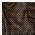 thumbnail image 4 of Soimoi Brown Rayon Fabric Dots & Palm Tree Decor Fabric Printed Yard 58 Inch Wide, 4 of 5