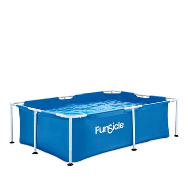 Funsicle Activity Lap 7' x 5' x 24" Family Above Ground Swimming Pool