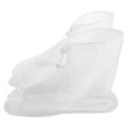 thumbnail image 4 of Raindrops Reusable White Rainproof Shoe Covers with Zipper Closure for Outdoor Use, 4 of 8