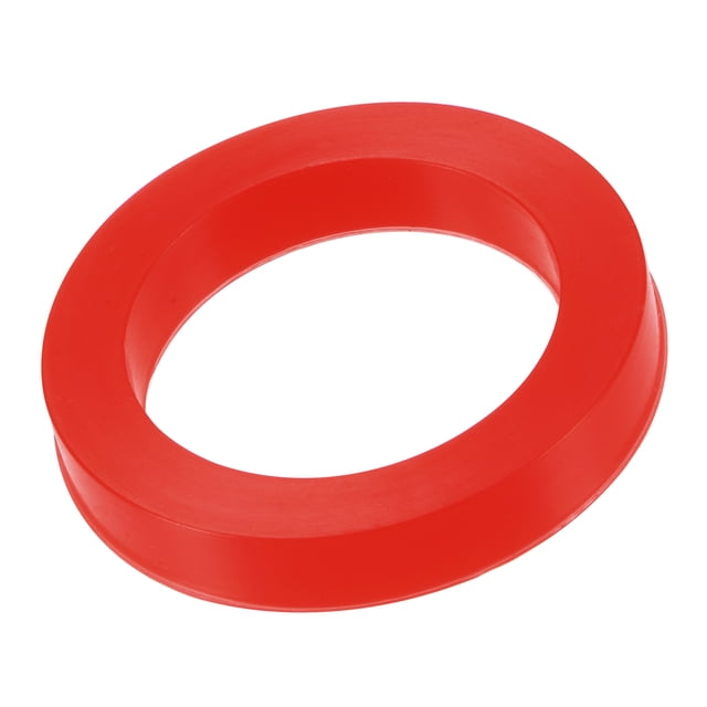 Unique Bargains Rondelle Plate en Caoutchouc Silicone DN25 1 Pieds Connecteur Rapide Joint Rouge