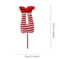 thumbnail image 3 of JJKBVCLO Legs With Red And White Stripes Desktop Ornament Festive Tabletop For And, 3 of 7