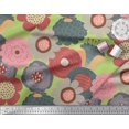 thumbnail image 2 of Soimoi Silk Fabric Flower Artistic Print Fabric by Yard 42 Inch Wide, 2 of 3