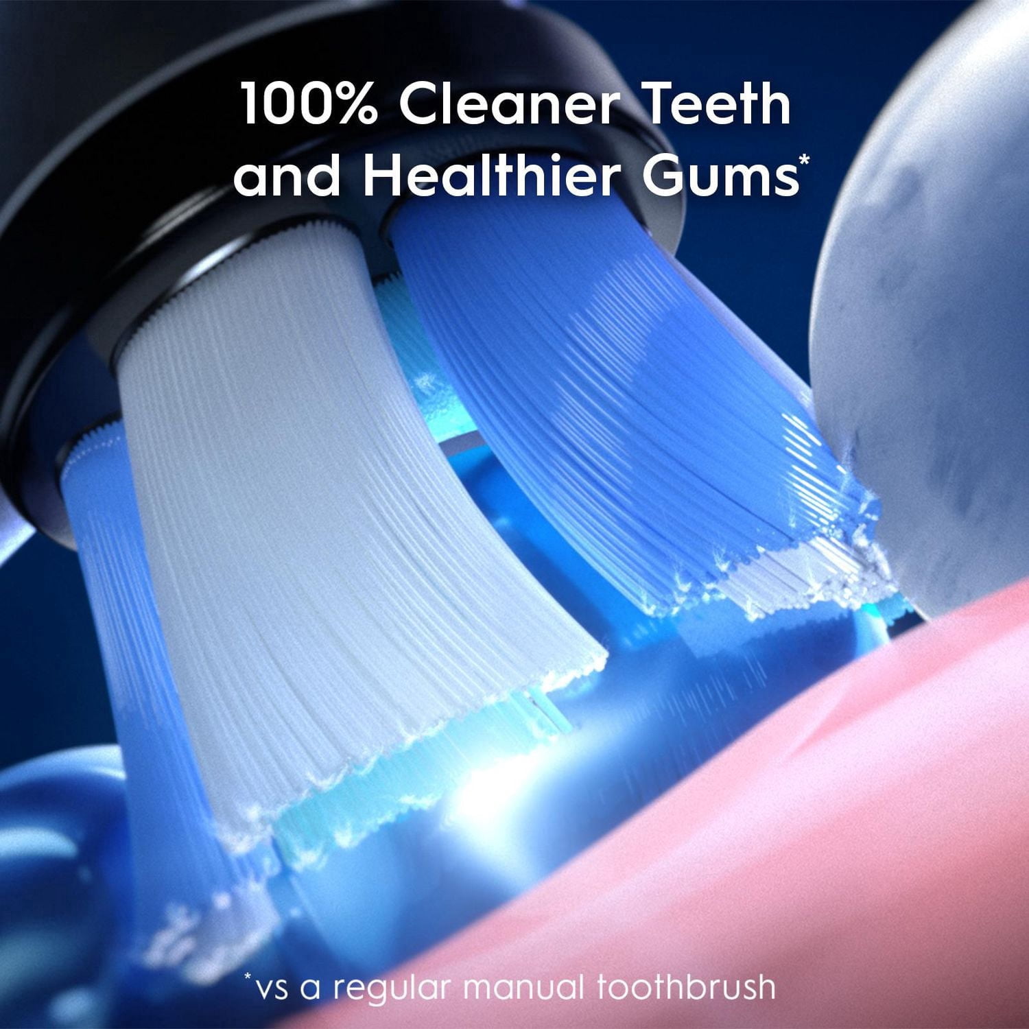 Brosse à dents électrique rechargeable Oral-B, iO5 Nettoyage personnalisable, 5 modes de nettoyage, détecteur de pression visuel pour protéger les gencives, étui de voyage, blanche