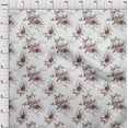 thumbnail image 4 of oneOone Silk Tabby White Fabric Florals Craft Projects Decor Fabric Printed By The Yard 42 Inch Wide, 4 of 4