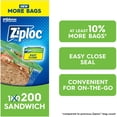 thumbnail image 1 of Ziploc® Sacs à Sandwich avec Grip 'n Seal Technology, 200 Sacs, 1 of 9