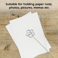 thumbnail image 4 of ZPSHYD Numéro de Table Titulaire, 100Pcs Place Carte Titulaire Métal DIY Fleur Forme Métal Fil Mémo Carte Photo Photo Papier Note Affichage Clip Titulaire, 4 of 8