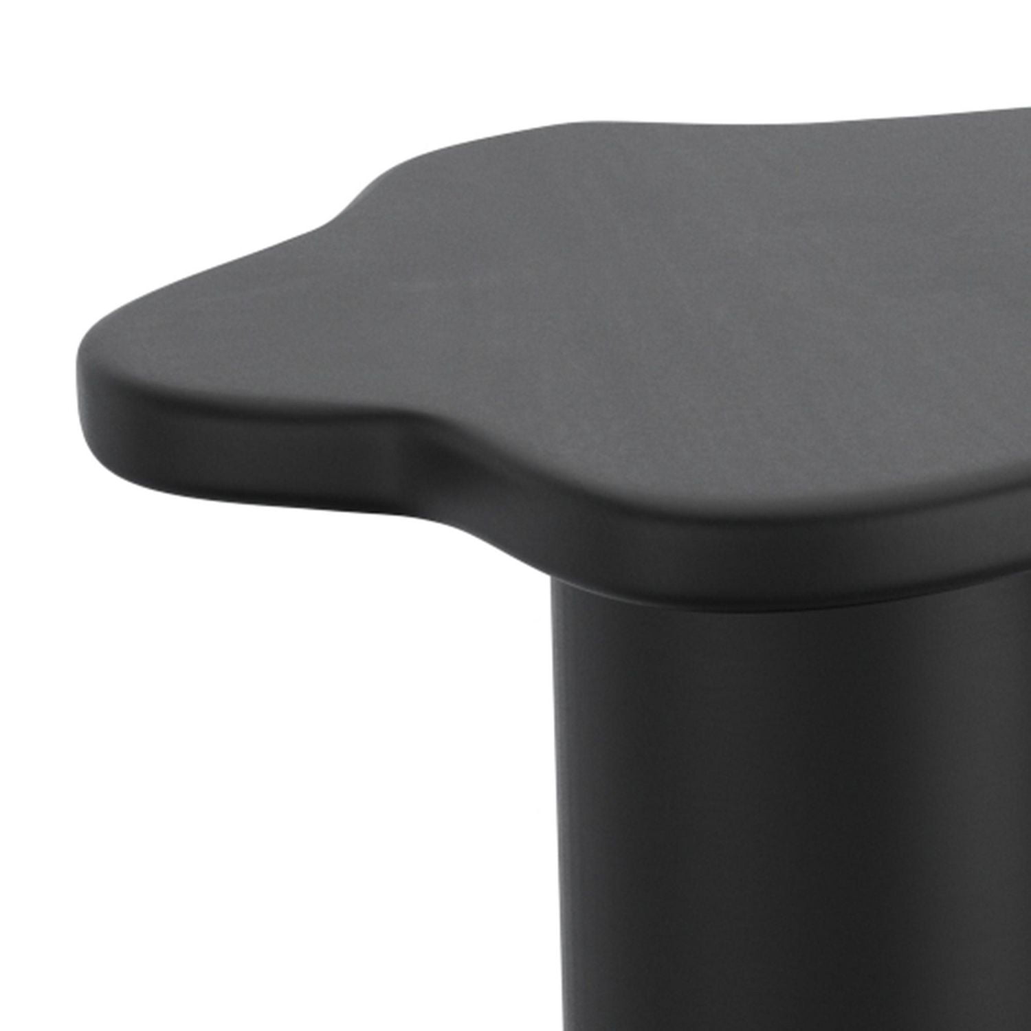 Mid-Century Modern Solid Mango Wood Small Coffee Table - Black